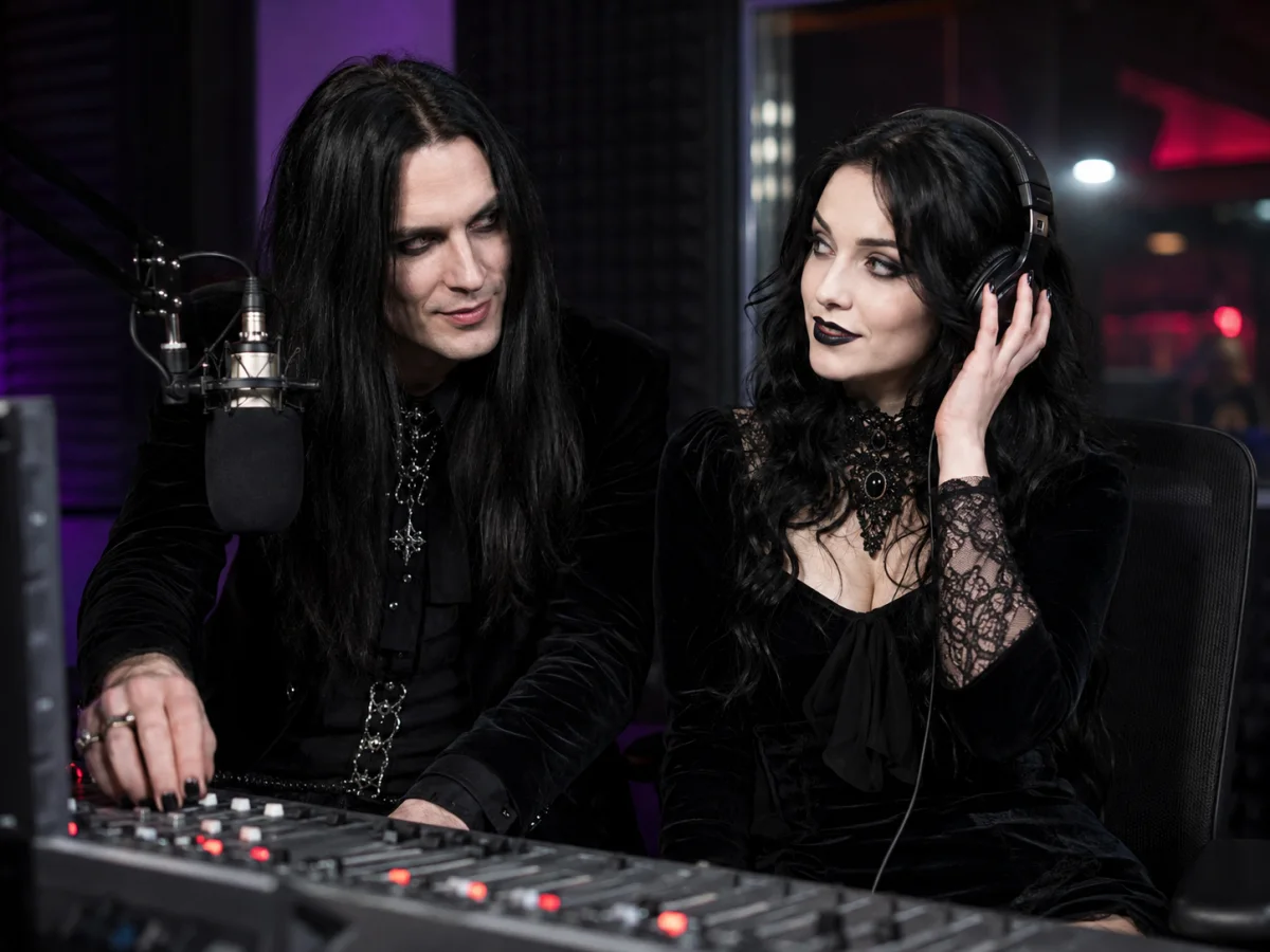 Draven and Sylvana at the radio mixing desk