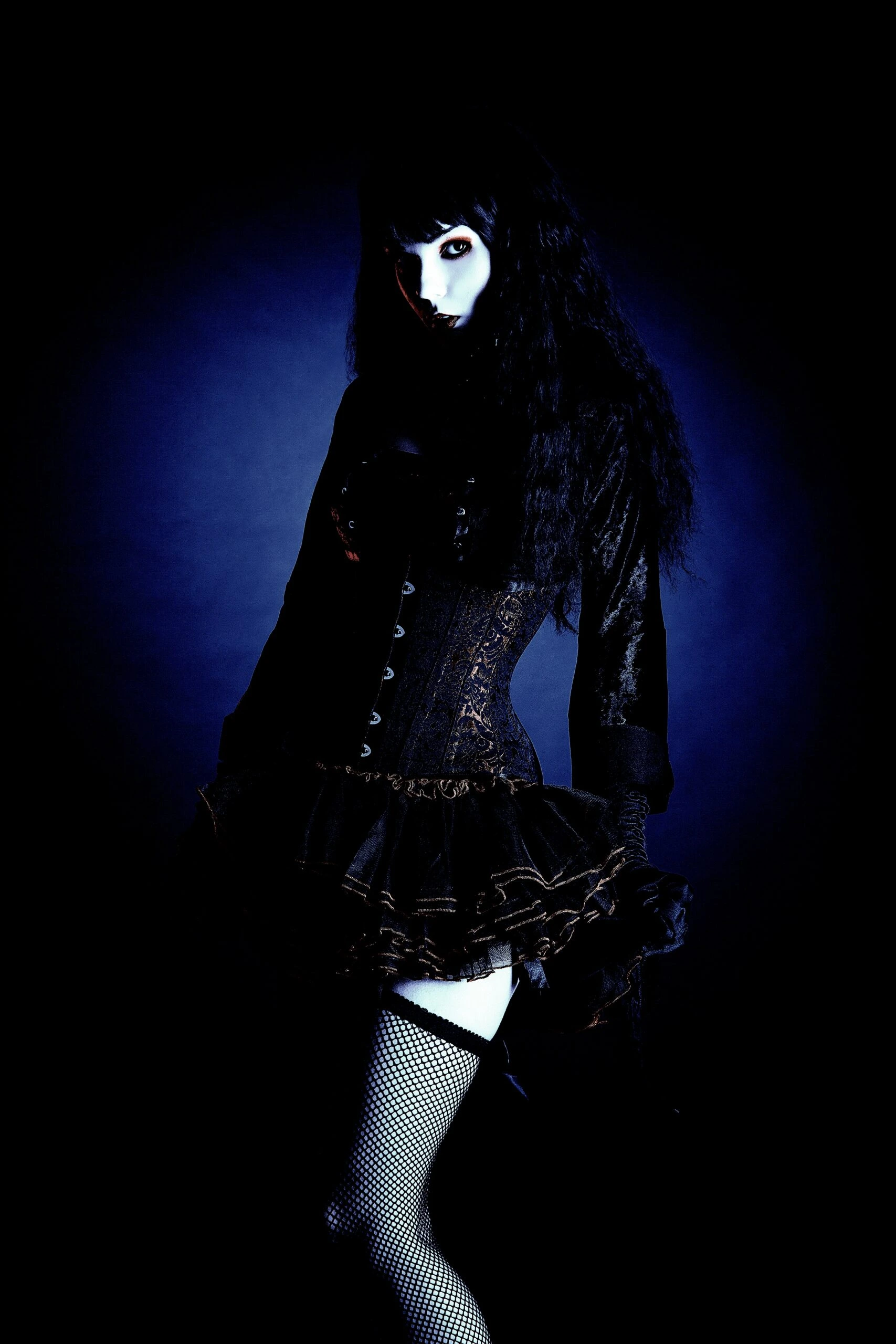 gothic girl in a corset