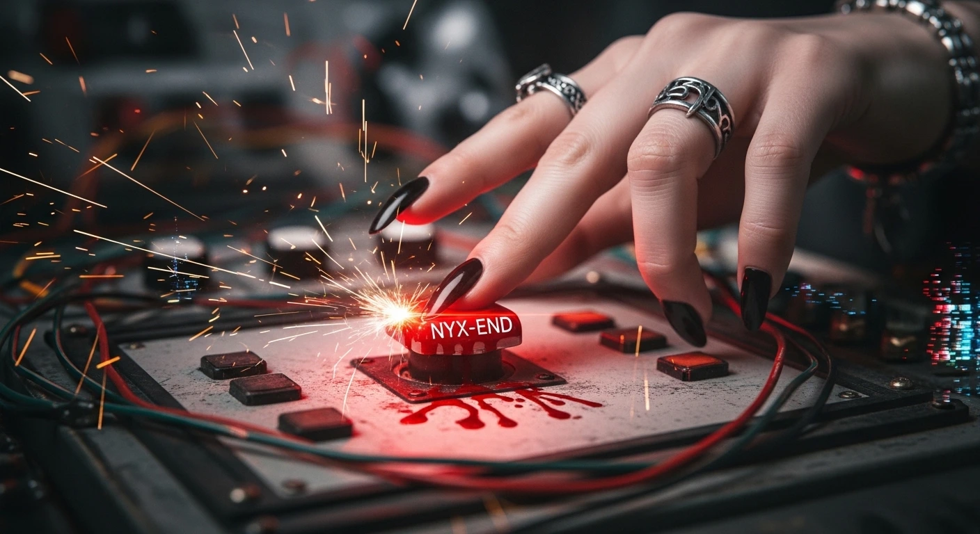 Xavi Lina AI collaboration unleashing NYX-END system for artistic freedom, raw close-up of creative control moment