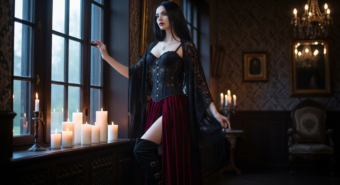 gothic corset outfit formulas for romantic gothic style