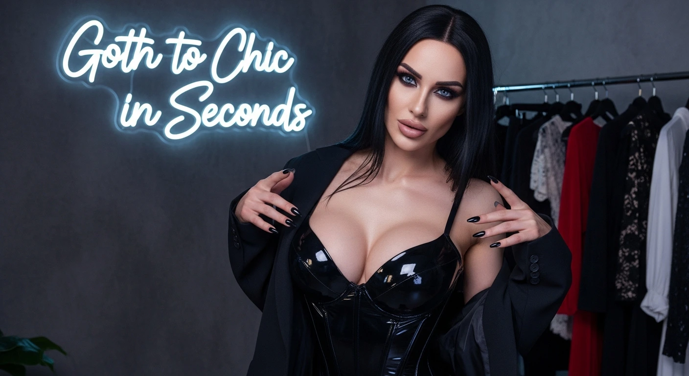 Goth to Chic in Seconds