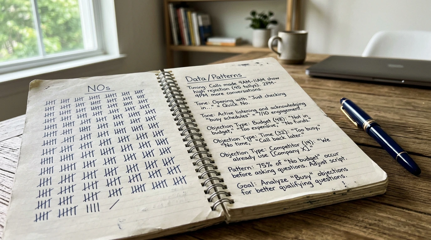 sales rejection strategies using data and pattern analysis