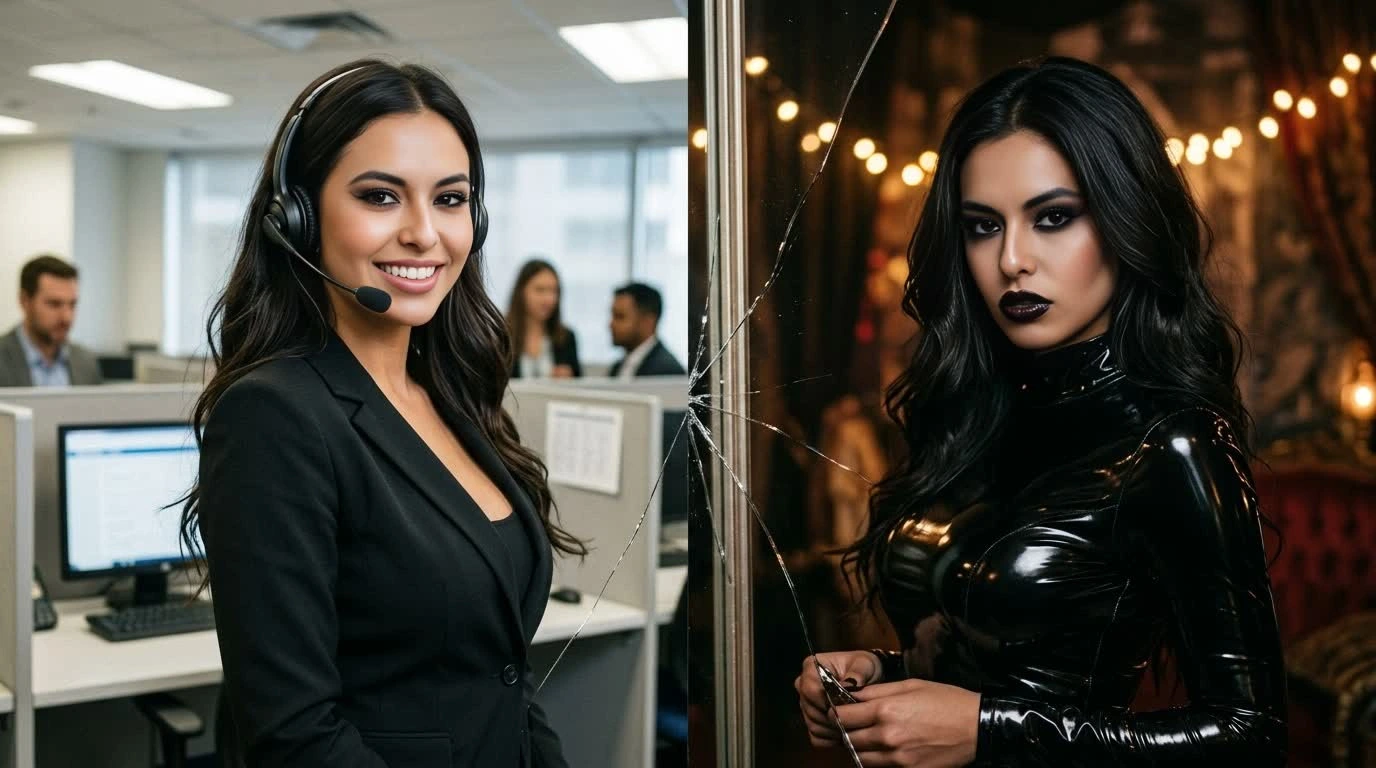 separating personas to prevent role bleed in telemarketing escort stage hustle