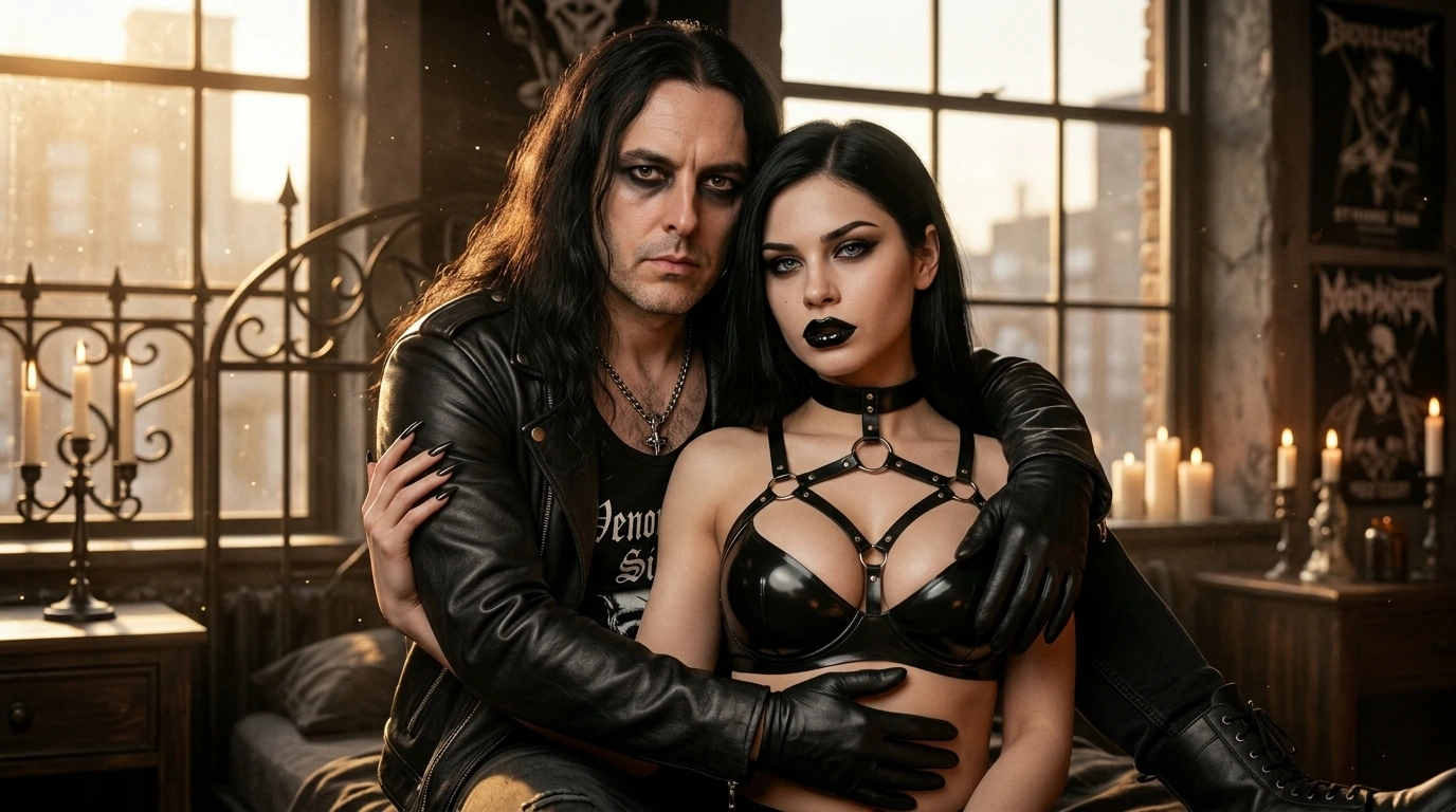 Respect over blood: rocker couple embodying chosen family loyalty