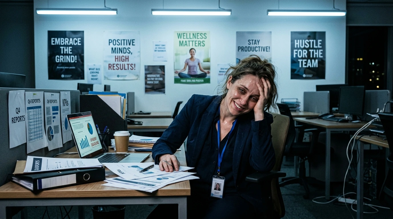 emotional burnout from fake positivity