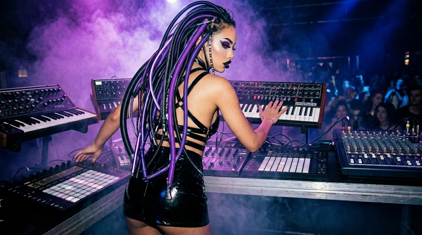 blending ebm aggrotech with metal keyboard layers