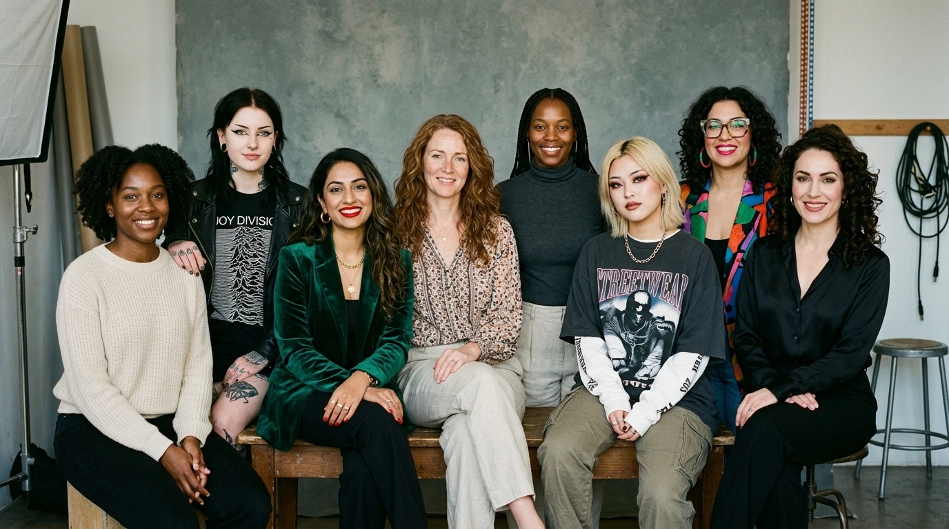 Beauty standards and authenticity represented through diverse personal aesthetics