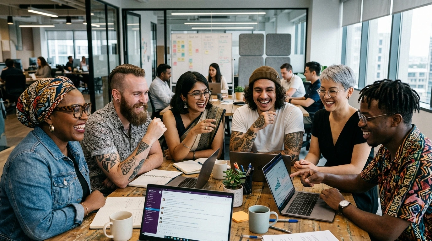 workplace with true freedom of expression where diverse personal styles coexist professionally
