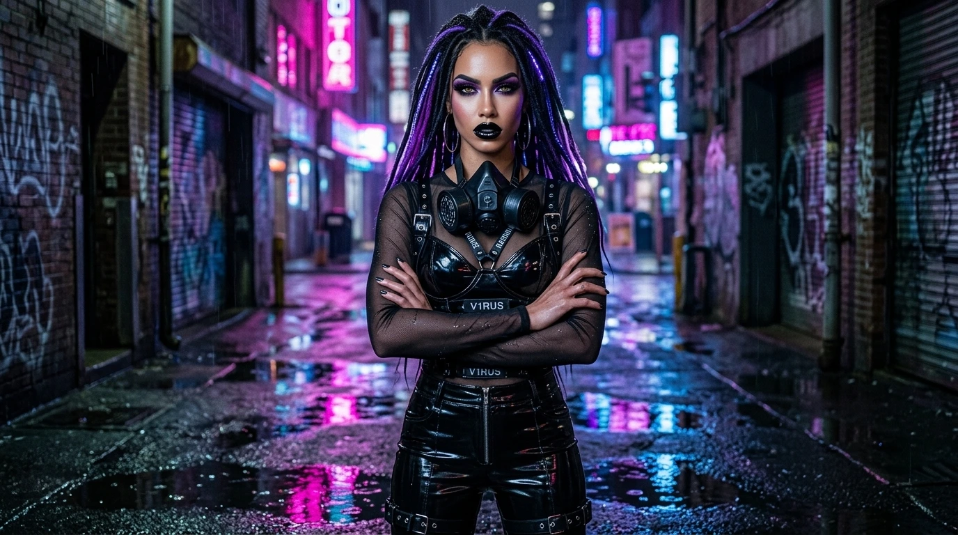 cybergoth hacker aesthetic armor